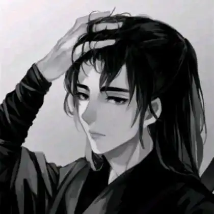 古风黑白动漫男头,结束了的感情请别回头
