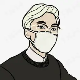 戴口罩的男子素材图片免费下载高清卡通手绘png千库网图片编号6240717