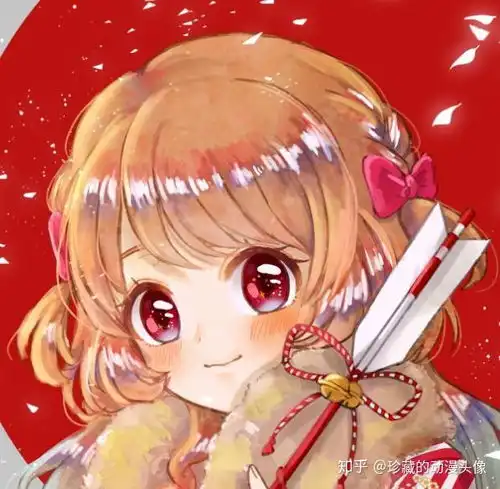 动漫女头像笑容甜美的和风少女,人生最好的年华要好好把握