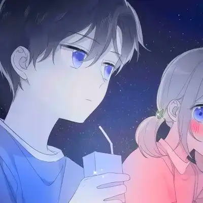 卡通动漫二次元情侣头像