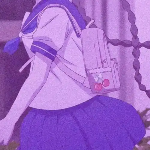 苏濯粉色系ins风动漫女头.