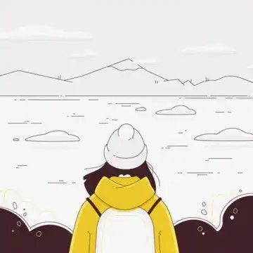背影或侧影动漫女高冷头像,卡通头像图片