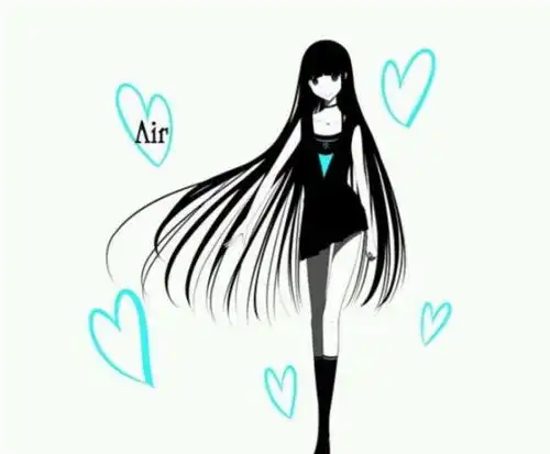 动漫二次元少女图片画师haru,七彩的世界,七彩的你