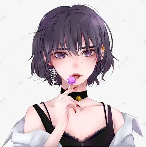 二次元漫画女生头像素材图片免费下载千库网