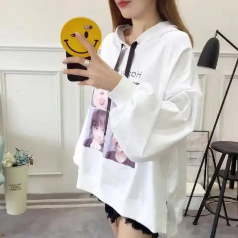 oversize慵懒风宽松卫衣,让男友的衣服成为你的出街装备