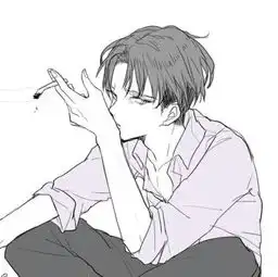 求帅气男生遮脸头像