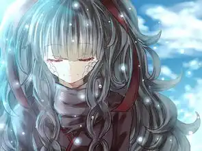 求一张动漫少女正面低头的图片
