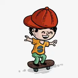 玩滑板儿童背景装饰素材图片免费下载高清psd千库网图片编号10025110