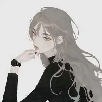 手绘现代简约唯美美女头像,卡通头像图片