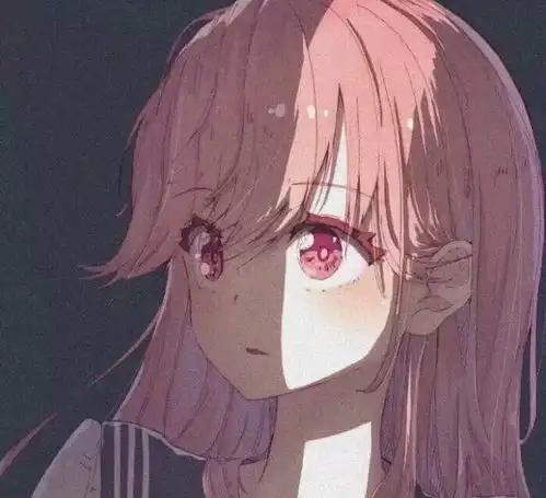 粉色系女生动漫头像希望你的底色一直是勇敢和善良