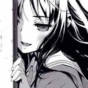 头像黑白动漫女生头像