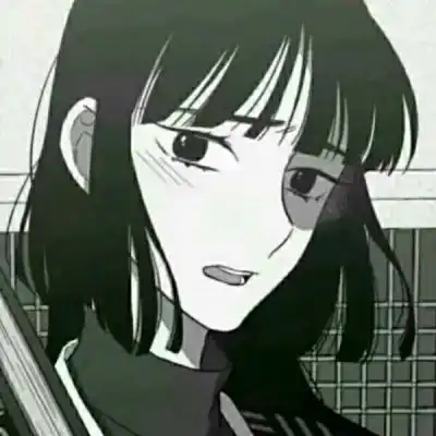 黑白动漫女头二次元病女