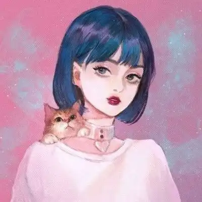 二次元高冷动漫女生头像
