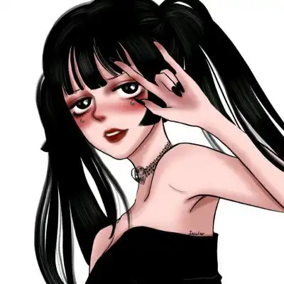 微信头像女动漫霸气时尚卡通微丧头像女