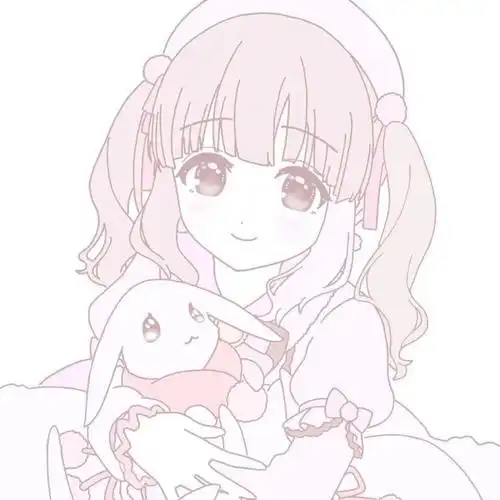 粉色少女心时尚卡通头像