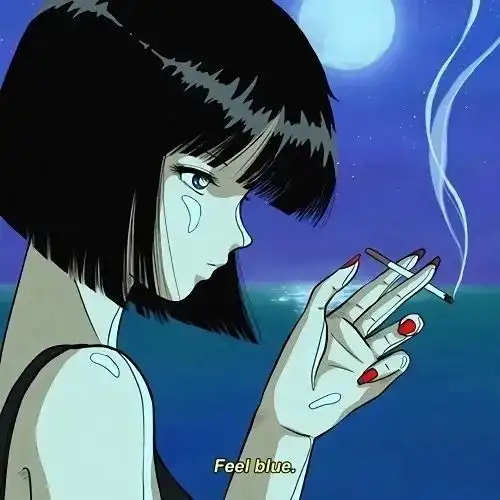 动漫女生头像今年的目标是当个乐观的行动派