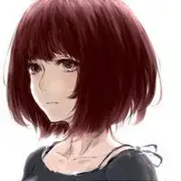 女头像动漫黑白短发微信头像图片大全