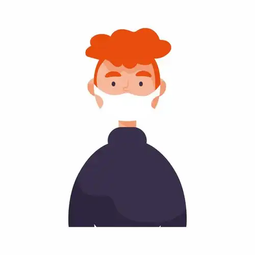 卡通白色口罩男士