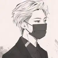 口罩头像男生戴口罩的卡通头像