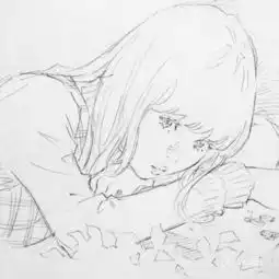 寥寥数笔,形神具在日本漫画家洼之内英策黑白铅笔插画