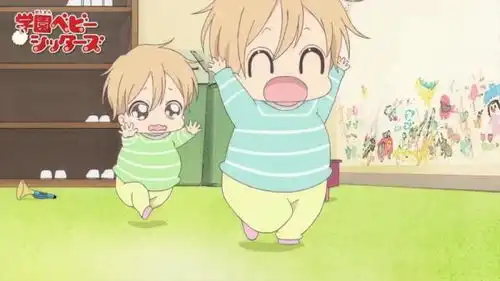 背景图学园奶爸萌萌哒小团子