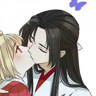 情侣头像一对两张动漫亲吻动漫情侣亲吻头像2张