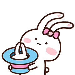 甜心兔微信动态表情