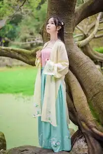 图中美少女穿的汉服属于那个朝代的请说出衣裳等的具体名称太美了,有飘飘如仙的感觉