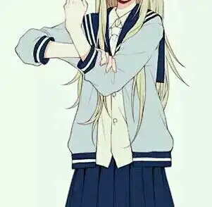 动漫女头半身头像校服系