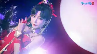 倩女幽魂手游真人版阿初秀出倾城美貌,同款红装靓丽登场