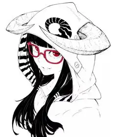 动漫眼镜女孩头像
