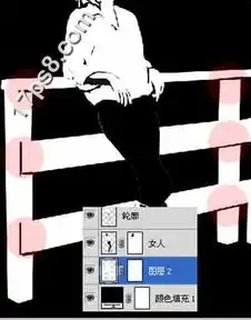 photoshop把人物生活照转为超酷的黑白漫画效果