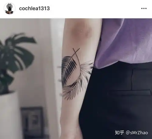 smrzhao纹身推荐第154期黑白动漫黑魔法少女森系纹身