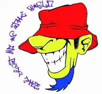 手绘戴着红色帽子龇牙咧嘴的男人头像下载1999489