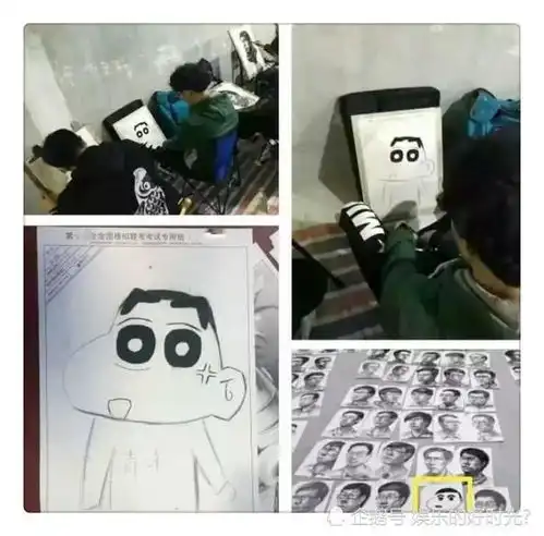 美术考试中的骚操作,蜡笔小新忍了,这个表情包忍无可忍