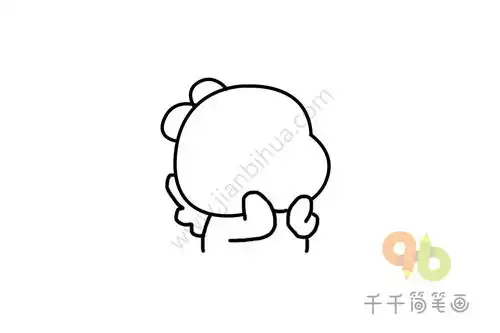 丘比龙表情包开心简笔画