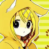 二次元长发卡通女孩qq头像