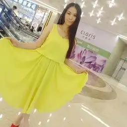 annuus日系森女纯色绑带飘逸半身仙女长裙