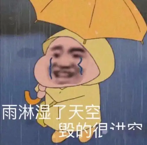 搞笑表情包我哭了我装的