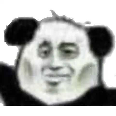 颓废熊猫头gkd表情包系列gkd斗图内涵表情