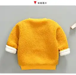 2018儿童加绒加厚卫衣男童卡通加厚卫衣女童加绒上衣