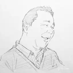 寥寥数笔,形神具在日本漫画家洼之内英策黑白铅笔插画
