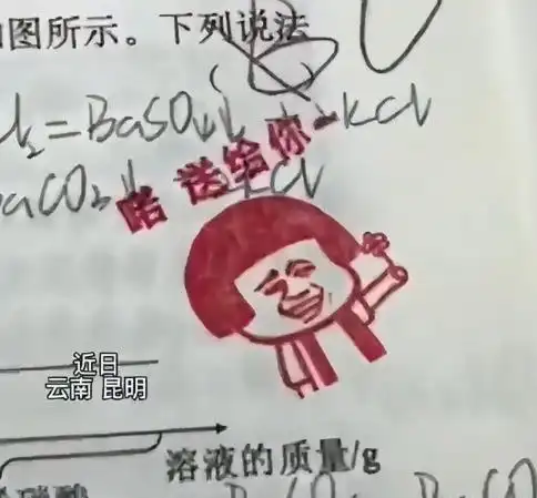 新鲜表情包也可以批改作业,云南一初中化学老师真会玩