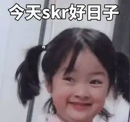 庆祝的表情包耶,今天skr好日子
