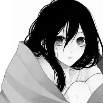 霸气冷艳女生动漫黑白系列头像