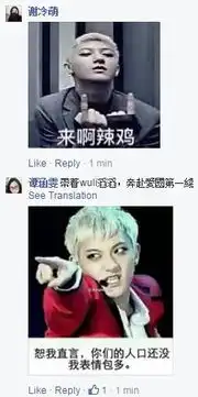 大陆网友与台独分子掀表情包大战该治你们的弱智了