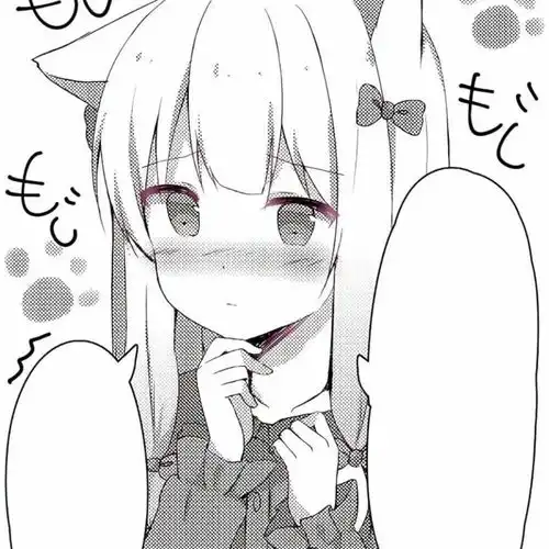 动漫女头黑白风格头像