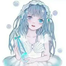 长发清新动漫女生头像