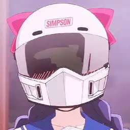 动漫图集,小姐姐戴着头盔