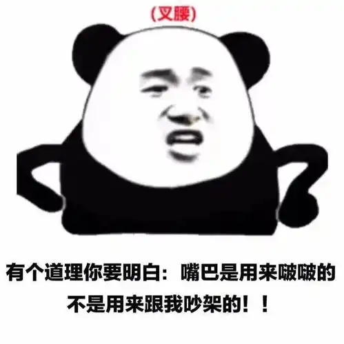 熊猫头表情包i长夜漫漫,无心睡眠